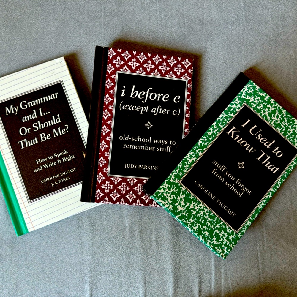 3 Reference/Learning Books by Caroline Taggert and Judy Parkinson.